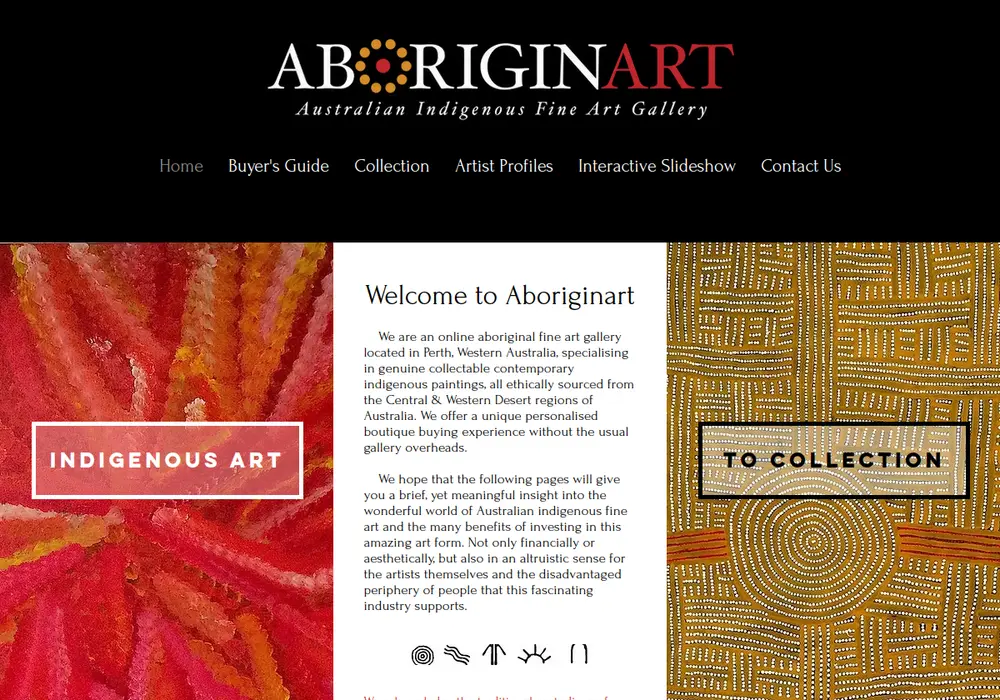 Homepage of Aboriginart