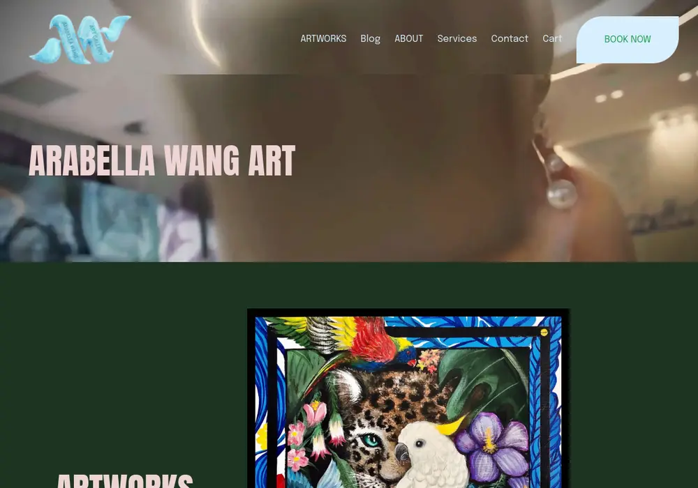 Homepage of Arabella Wang Art Gallery