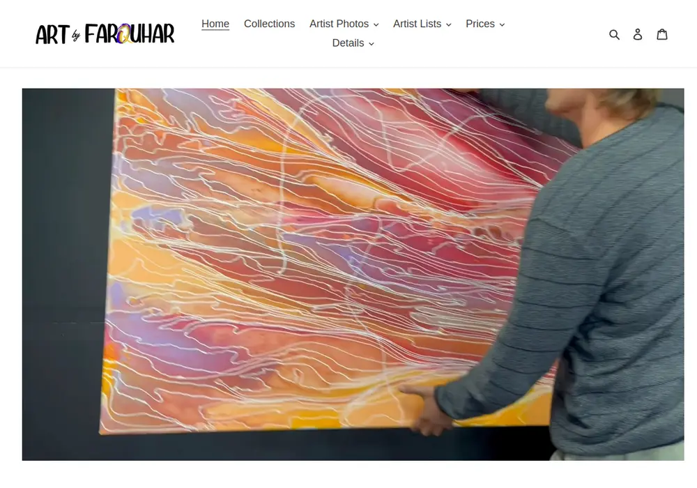 Homepage of Art by Farquhar