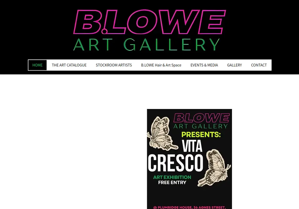 Homepage of B.LOWE Art Gallery
