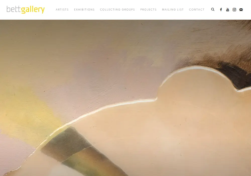 Homepage of Bett Gallery