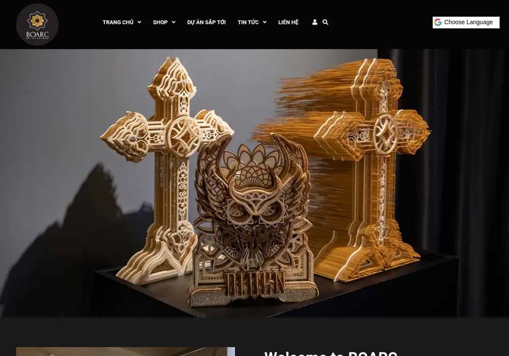 Homepage of Boarc Gallery