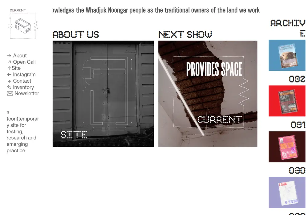 Homepage of Current