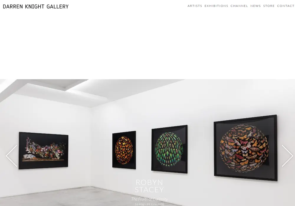 Homepage of Darren Knight Gallery