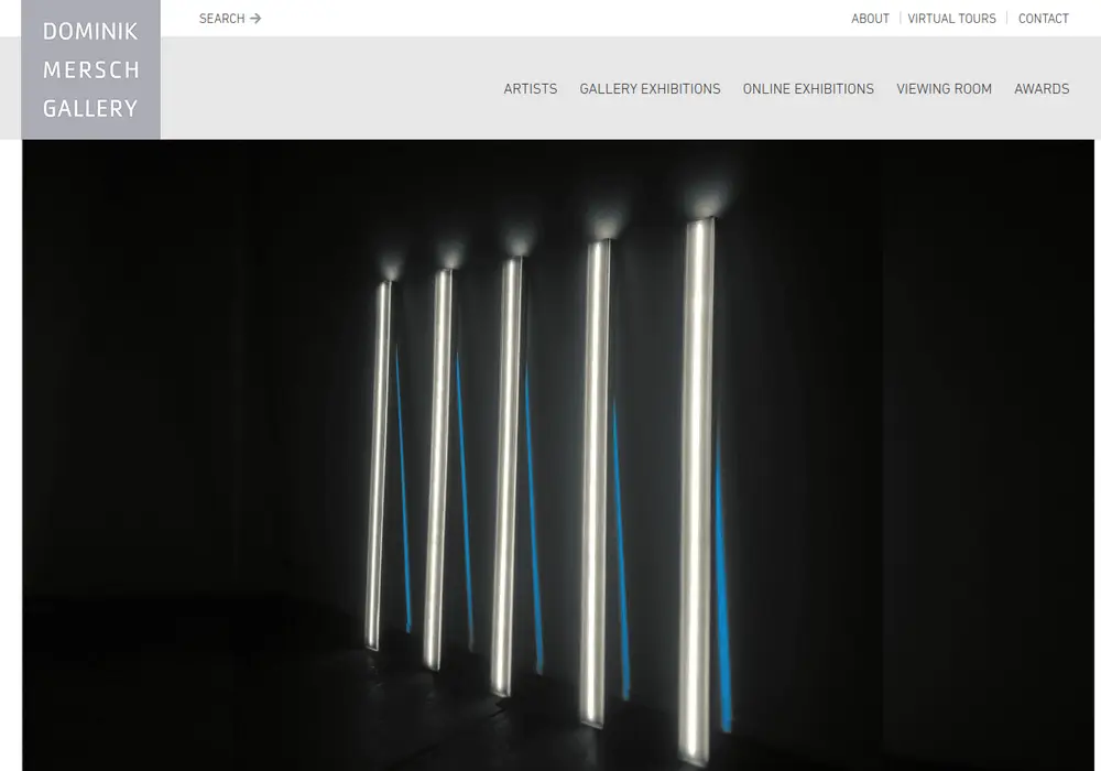 Homepage of Dominik Mersch Gallery