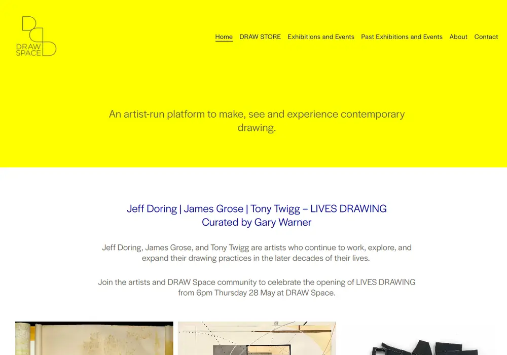 Homepage of DRAW Space