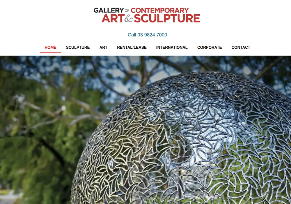 Homepage of Gallery of Contemporary Art & Sculpture
