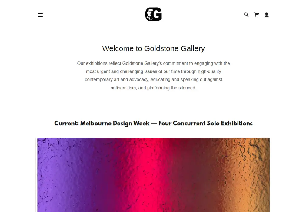 Homepage of Goldstone Gallery