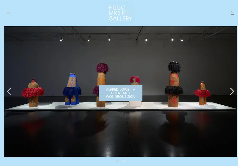 Homepage of Hugo Michell Gallery