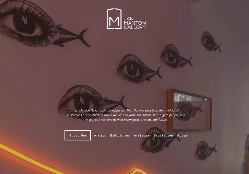 Homepage of Jan Manton Gallery