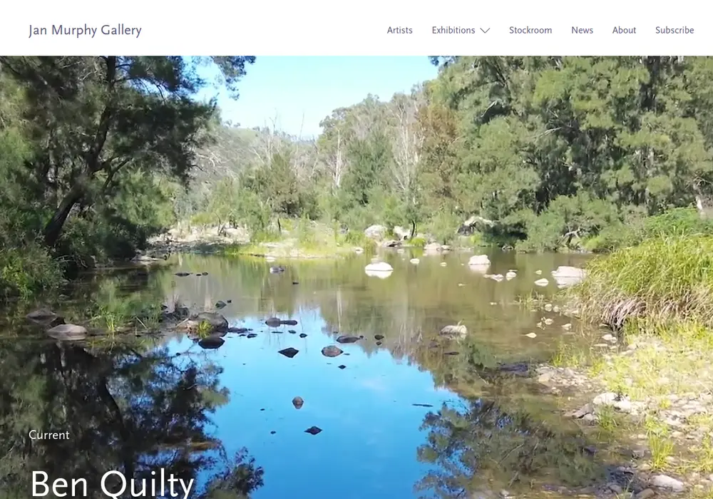 Homepage of Jan Murphy Gallery