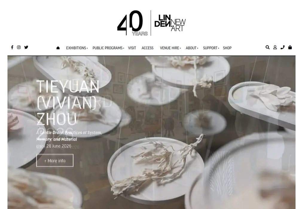 Homepage of Linden New Art