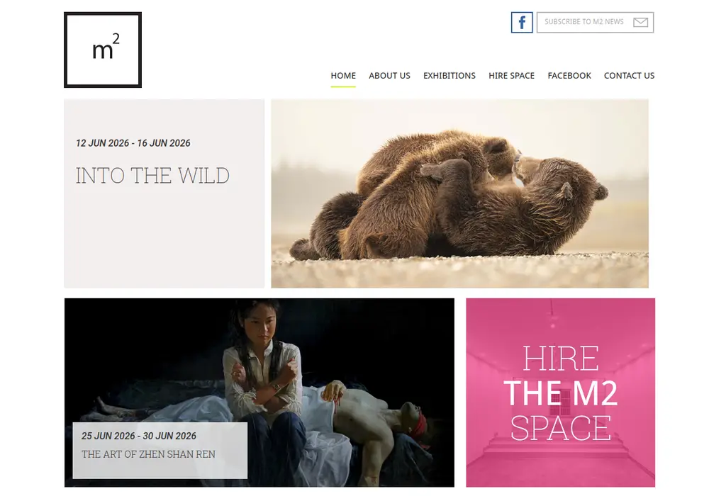 Homepage of m2 Gallery
