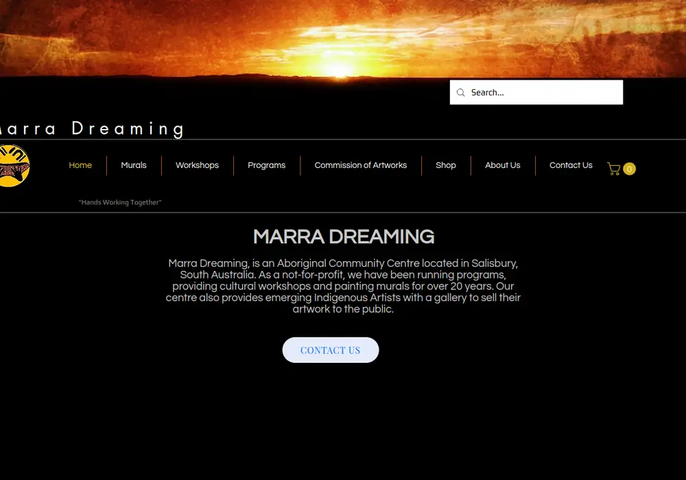 Homepage of Marra Dreaming