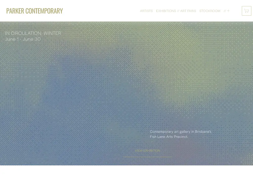 Homepage of PARKER Contemporary
