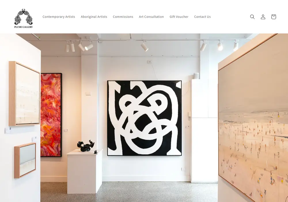 Homepage of PLUME GALLERY ARMADALE