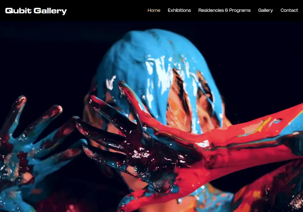 Homepage of Qubit Gallery