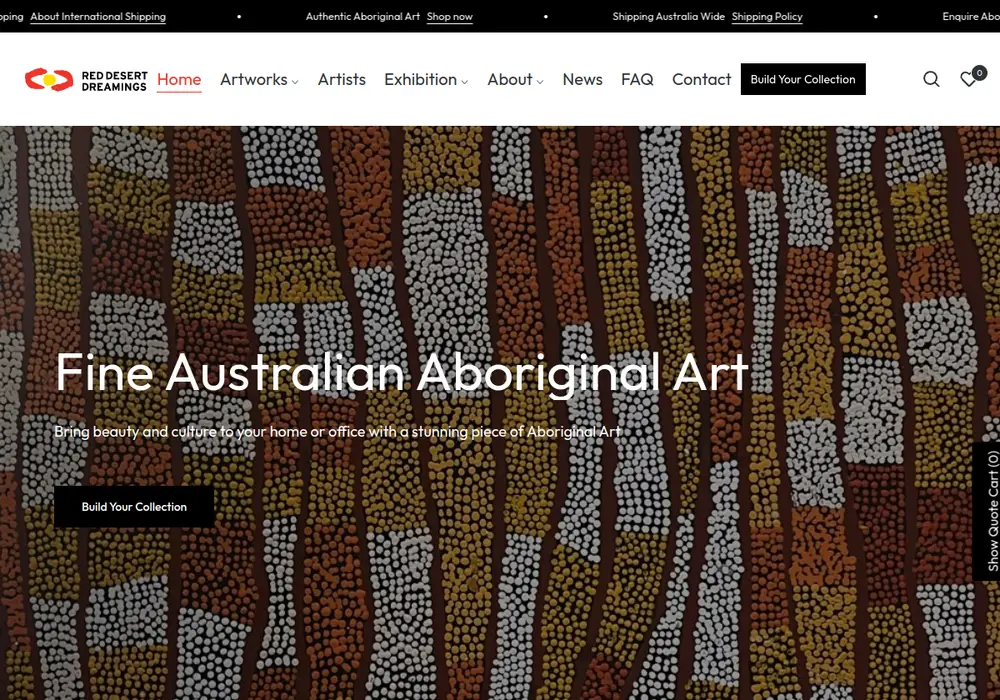 Homepage of RED DESERT DREAMINGS