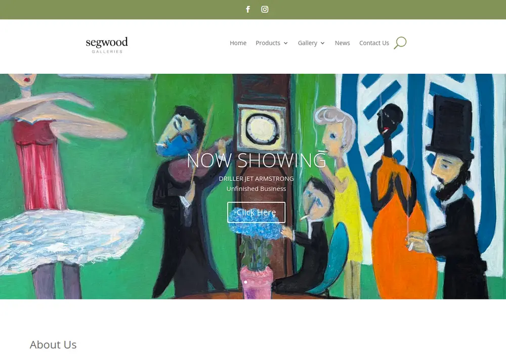 Homepage of Segwood Galleries