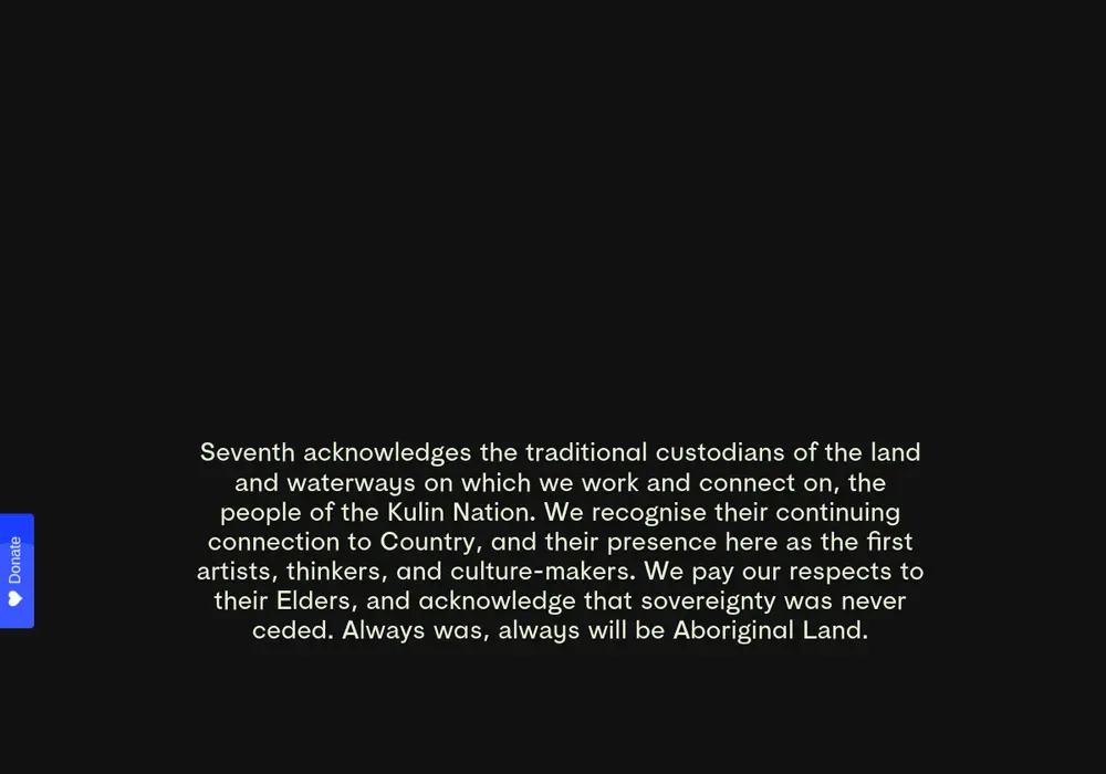 Homepage of Seventh Gallery