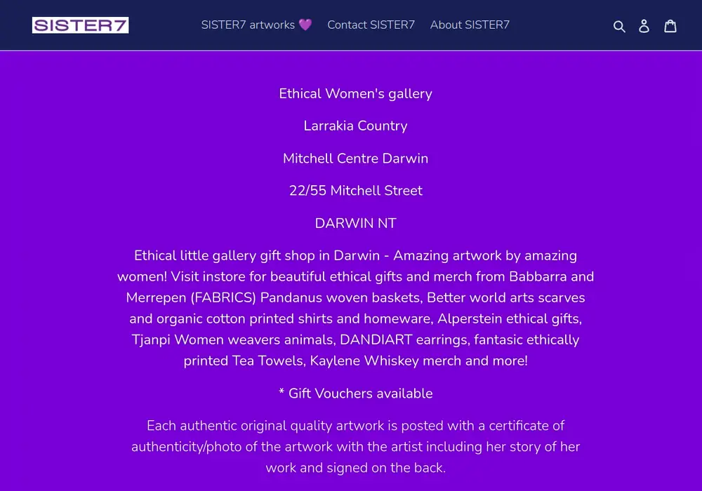 Homepage of SISTER7