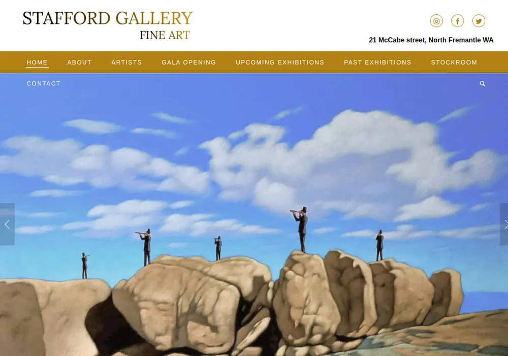 Homepage of Stafford Gallery