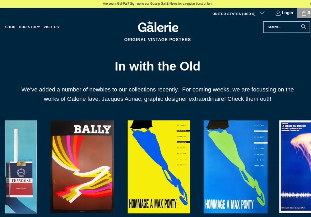 Homepage of The Galerie Fitzroy