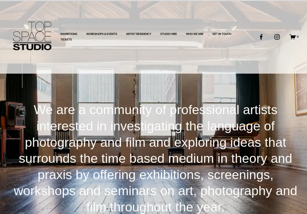 Homepage of TopSpace StudioGallery