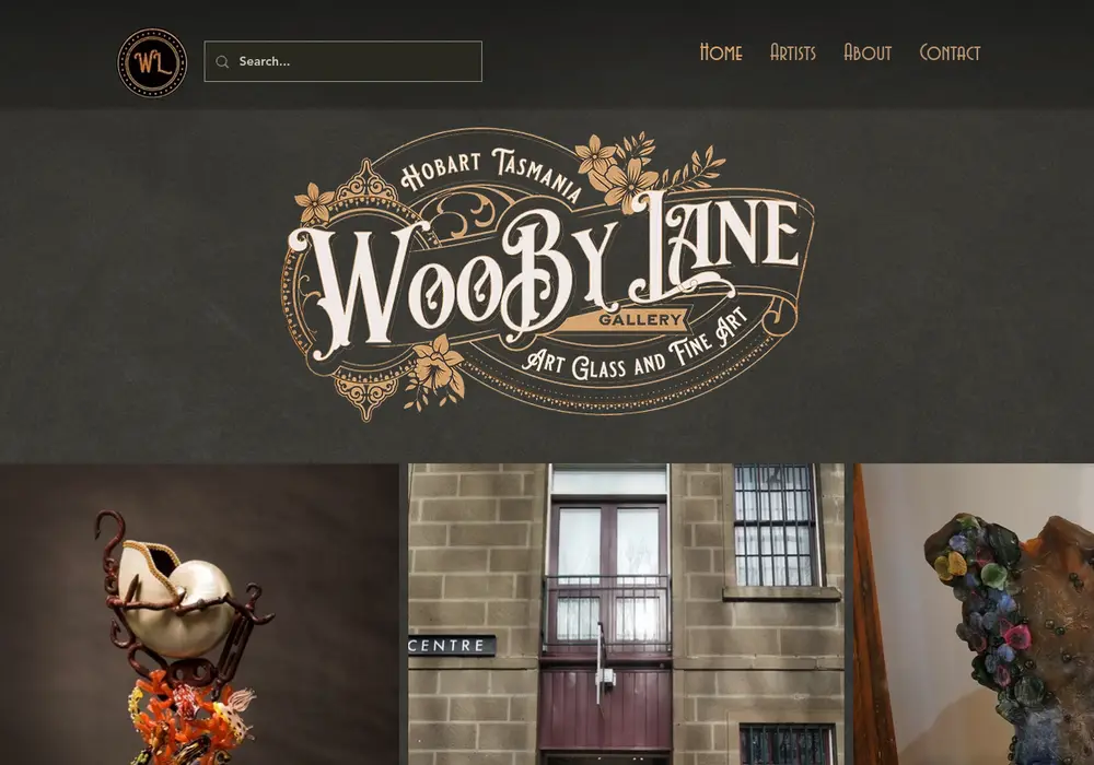 Homepage of Wooby Lane Gallery